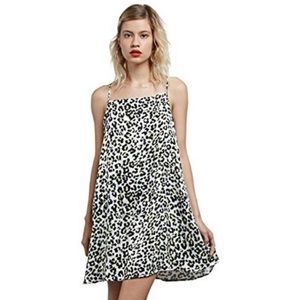 Leopard satin dress